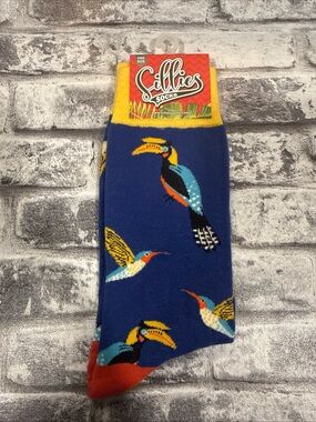 Sillies Socks Birds Unisex Socks One Size NWT Multicolor Brids